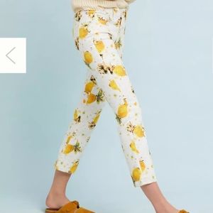 Anthropologie Pilcro Lemon Grove High-Rise Cropped Bootcut Jeans